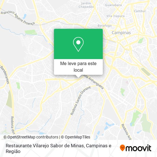 Restaurante Vilarejo Sabor de Minas mapa