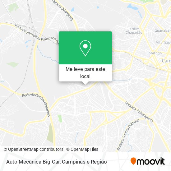 Auto Mecânica Big-Car mapa