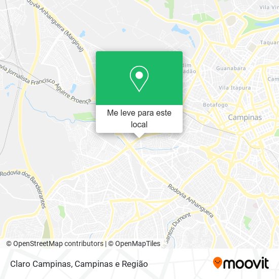 Claro Campinas mapa