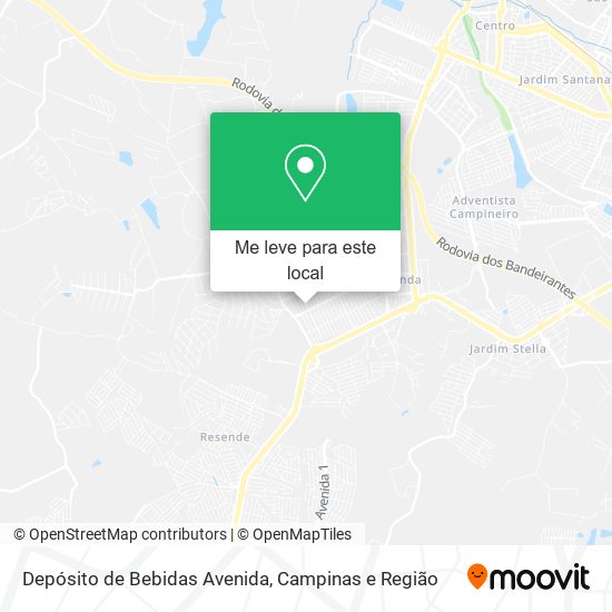 Depósito de Bebidas Avenida mapa