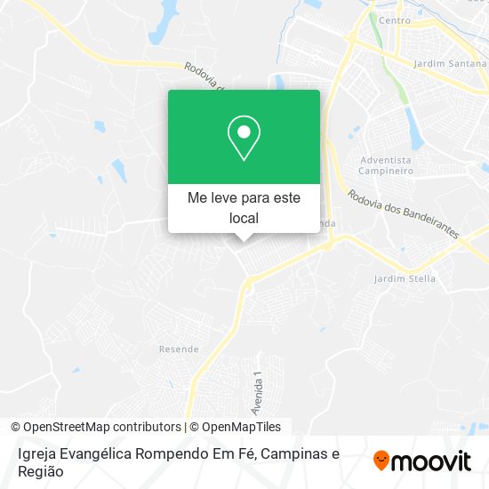 Igreja Evangélica Rompendo Em Fé mapa