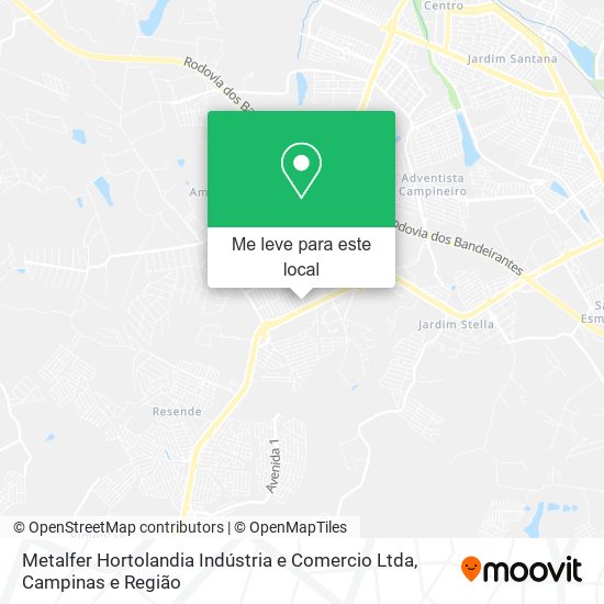 Metalfer Hortolandia Indústria e Comercio Ltda mapa