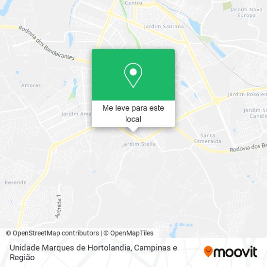 Unidade Marques de Hortolandia mapa