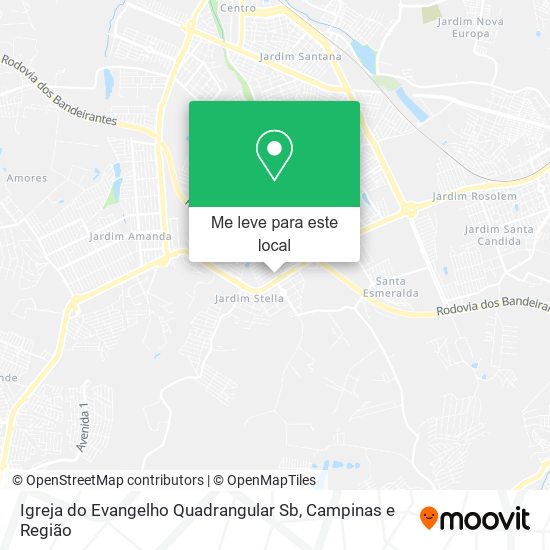 Igreja do Evangelho Quadrangular Sb mapa