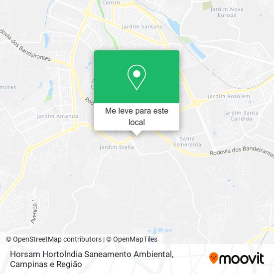 Horsam Hortolndia Saneamento Ambiental mapa
