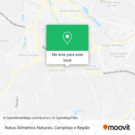 Natus Alimentos Naturais mapa