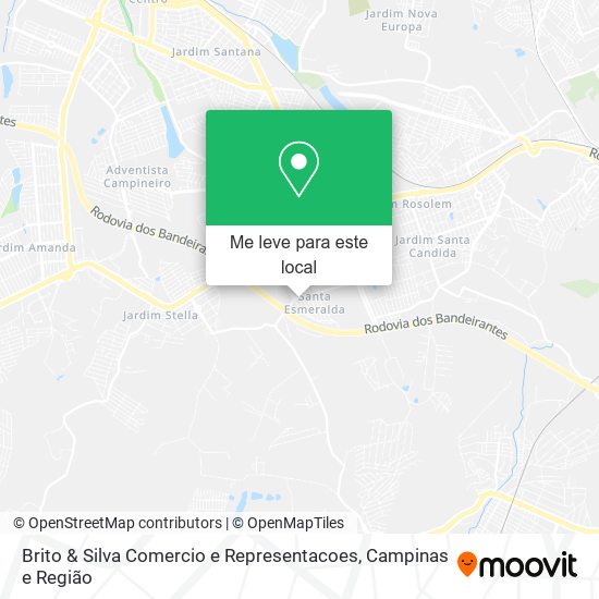 Brito & Silva Comercio e Representacoes mapa