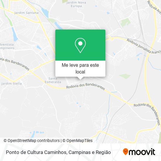 Ponto de Cultura Caminhos mapa