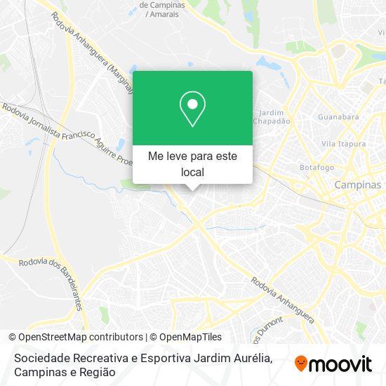 Sociedade Recreativa e Esportiva Jardim Aurélia mapa
