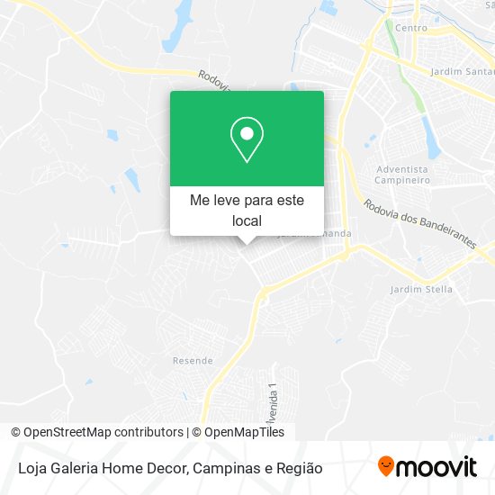 Loja Galeria Home Decor mapa