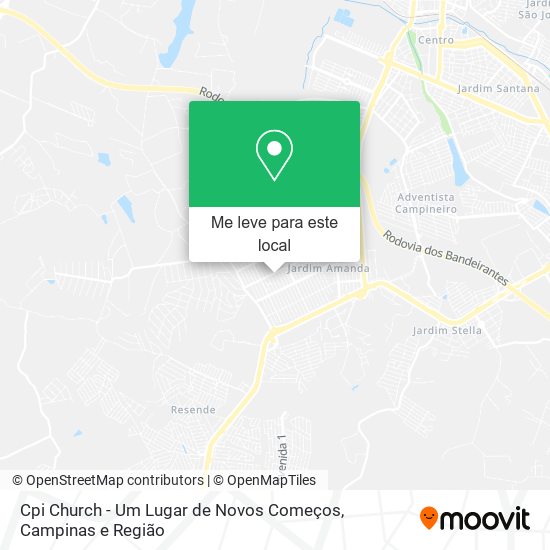 Cpi Church - Um Lugar de Novos Começos mapa