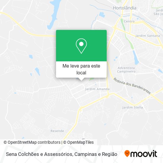 Sena Colchões e Assessórios mapa