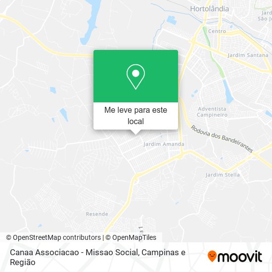 Canaa Associacao - Missao Social mapa