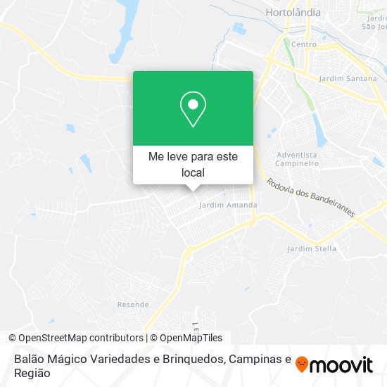 Balão Mágico Variedades e Brinquedos mapa