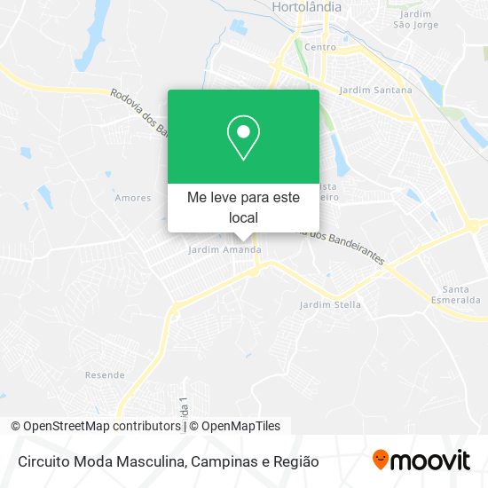 Circuito Moda Masculina mapa