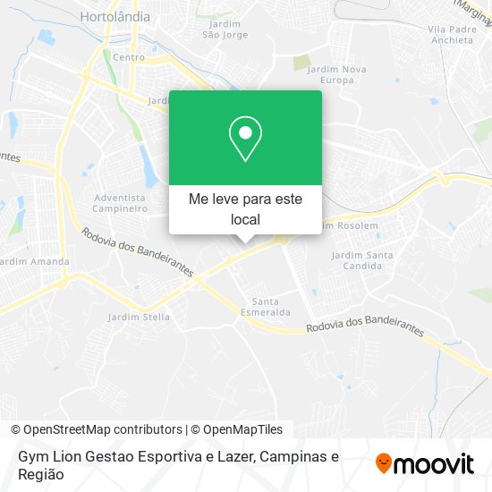 Gym Lion Gestao Esportiva e Lazer mapa
