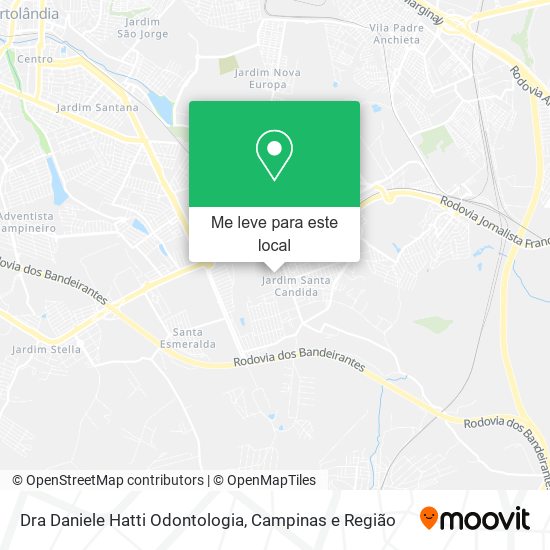 Dra Daniele Hatti Odontologia mapa