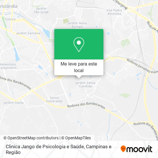 Clinica Jango de Psicologia e Saúde mapa
