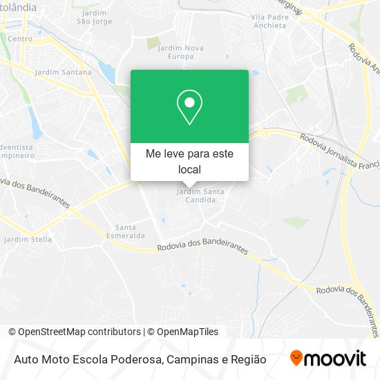Auto Moto Escola Poderosa mapa
