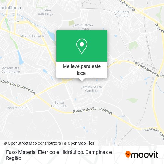 Fuso Material Elétrico e Hidráulico mapa