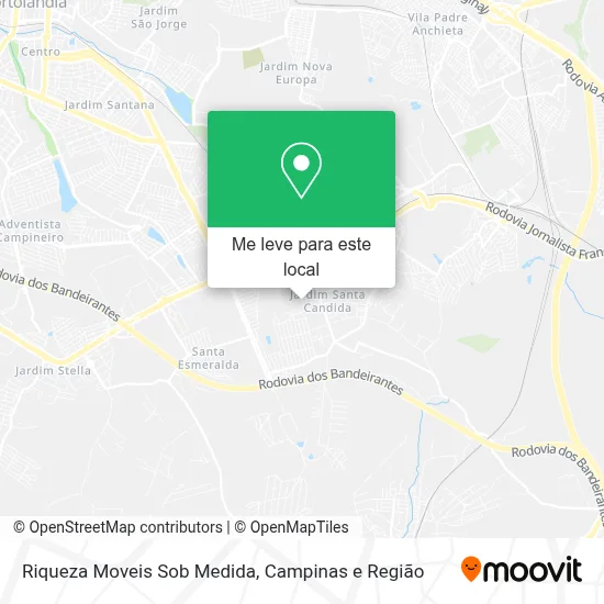Riqueza Moveis Sob Medida mapa