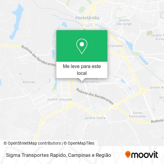 Sigma Transportes Rapido mapa