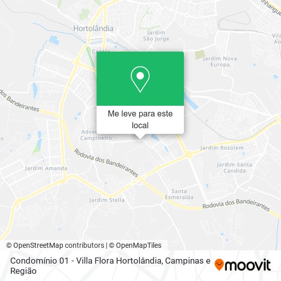 Condomínio 01 - Villa Flora Hortolândia mapa