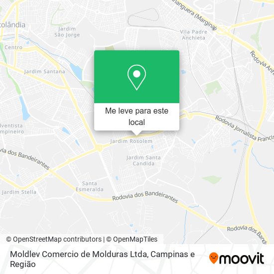 Moldlev Comercio de Molduras Ltda mapa