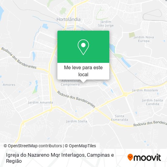 Igreja do Nazareno Mqr Interlagos mapa