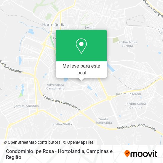 Condominio Ipe Rosa - Hortolandia mapa