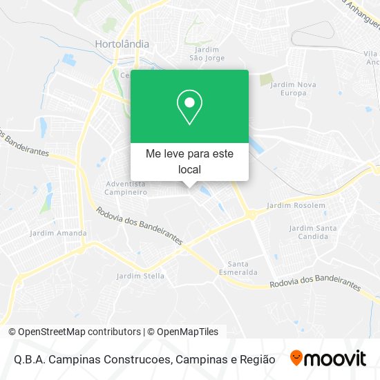 Q.B.A. Campinas Construcoes mapa