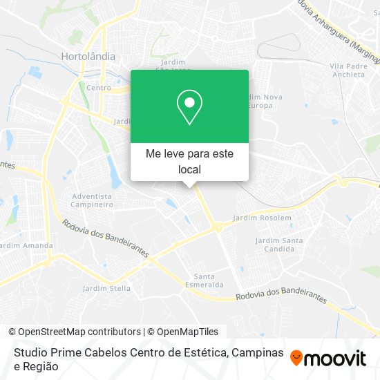 Studio Prime Cabelos Centro de Estética mapa