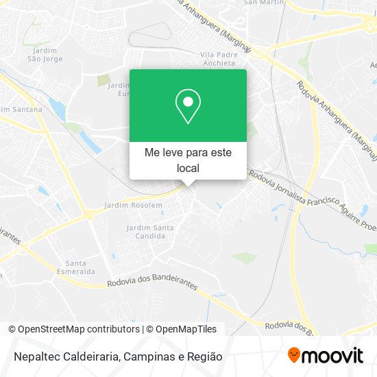 Nepaltec Caldeiraria mapa