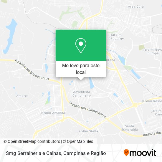 Smg Serralheria e Calhas mapa
