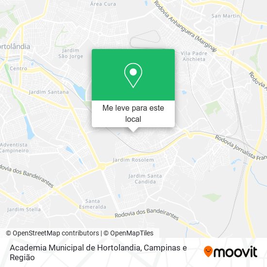 Academia Municipal de Hortolandia mapa