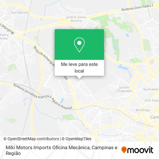 Miki Motors Imports Oficina Mecânica mapa