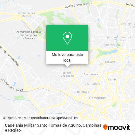 Capelania Militar Santo Tomás de Aquino mapa