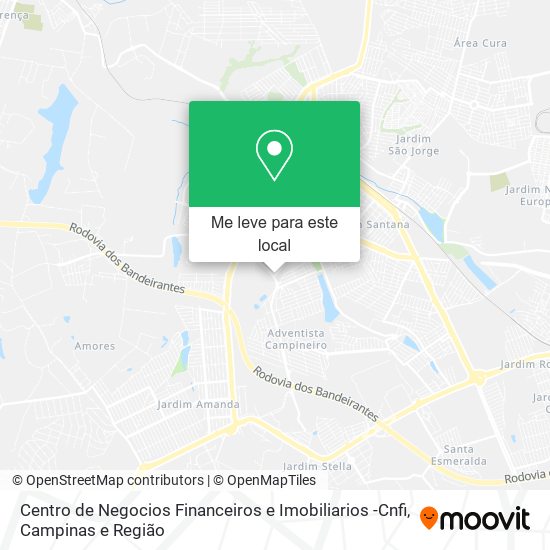 Centro de Negocios Financeiros e Imobiliarios -Cnfi mapa