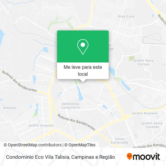 Condominio Eco Vila Talisia mapa