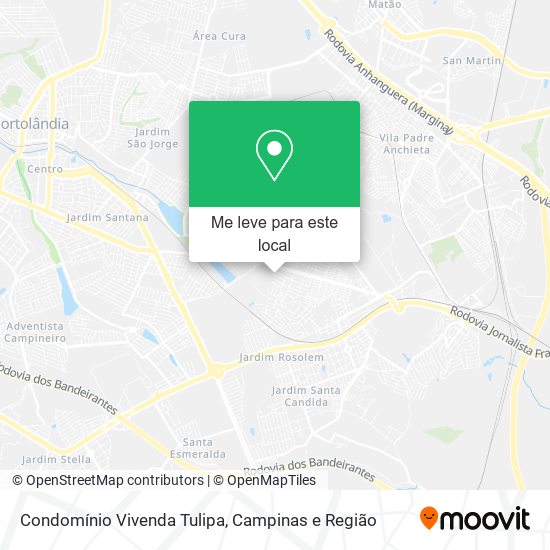 Condomínio Vivenda Tulipa mapa