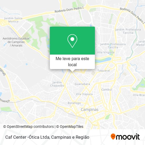 Caf Center -Ótica Ltda mapa