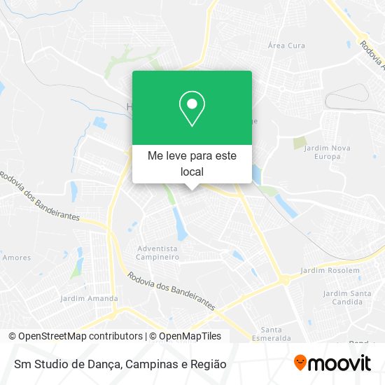 Sm Studio de Dança mapa