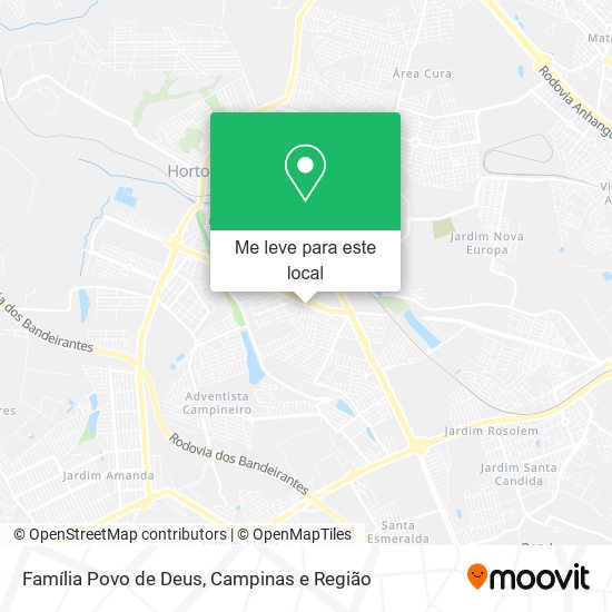 Família Povo de Deus mapa