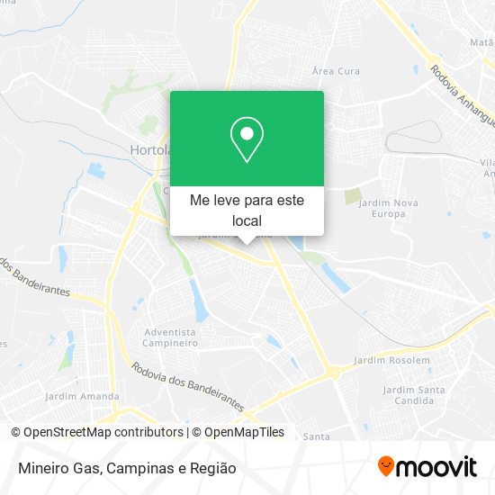 Mineiro Gas mapa