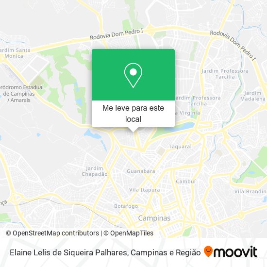 Elaine Lelis de Siqueira Palhares mapa