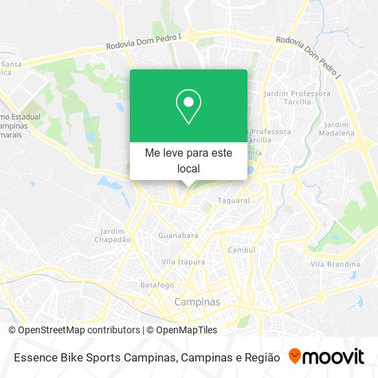 Essence Bike Sports Campinas mapa