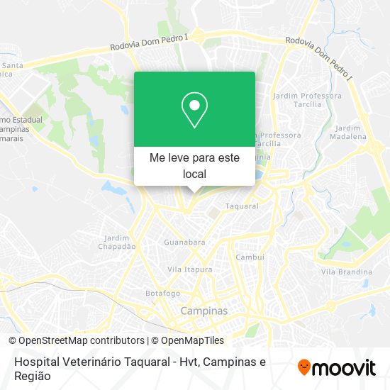 Hospital Veterinário Taquaral - Hvt mapa