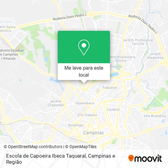 Escola de Capoeira Ibeca Taquaral mapa
