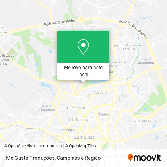 Me Gusta Produções mapa