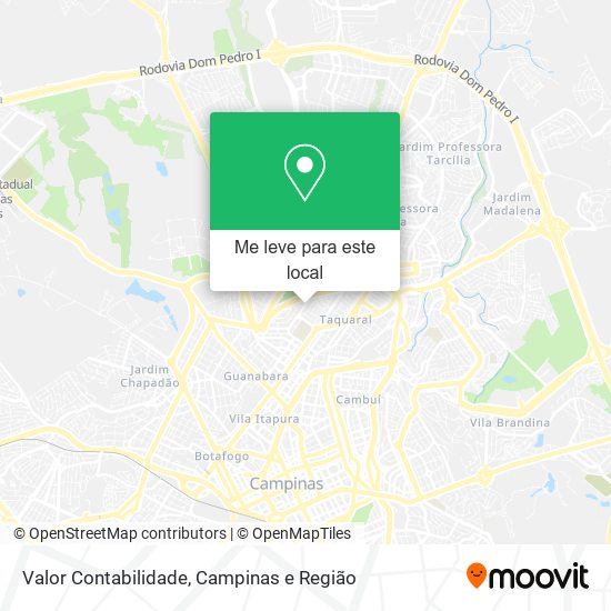 Valor Contabilidade mapa